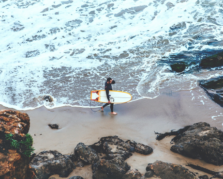 Surfen am Meer Gran Canaria