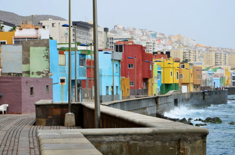 Fischerdorf am Meer bei Las Palmas